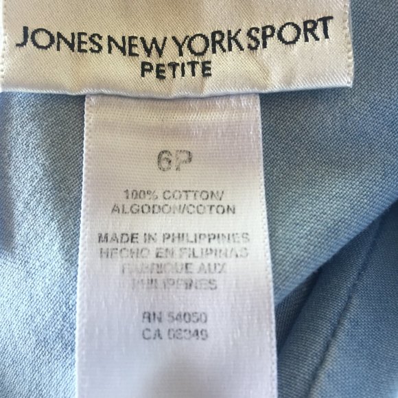 Jones New York Sport Size 6 Petite Blue Jean Skirt - Picture 5 of 7